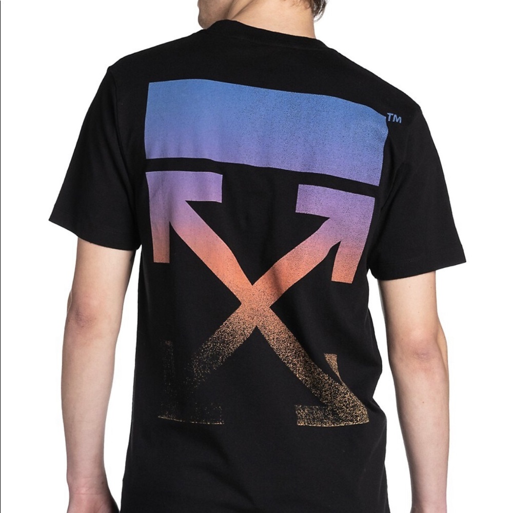 NWT Off-White Degradé Arrow Logo Cotton T-Shirt